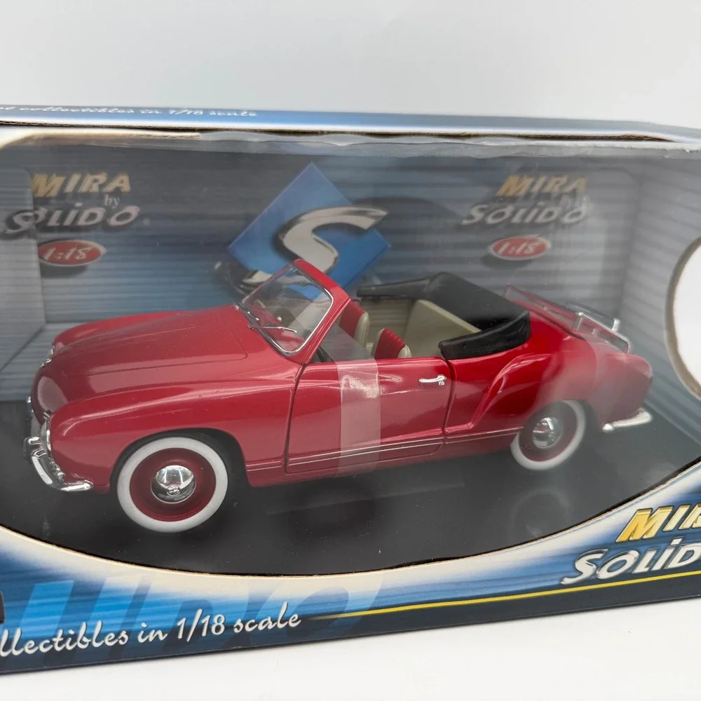 Mira Solido Volkswagen Karman Ghia Red 8058 Diecast Car 1:18